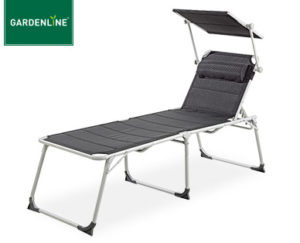 Gardenline XXL AluminiumKomfortSonnenliege Angebot bei Aldi Süd